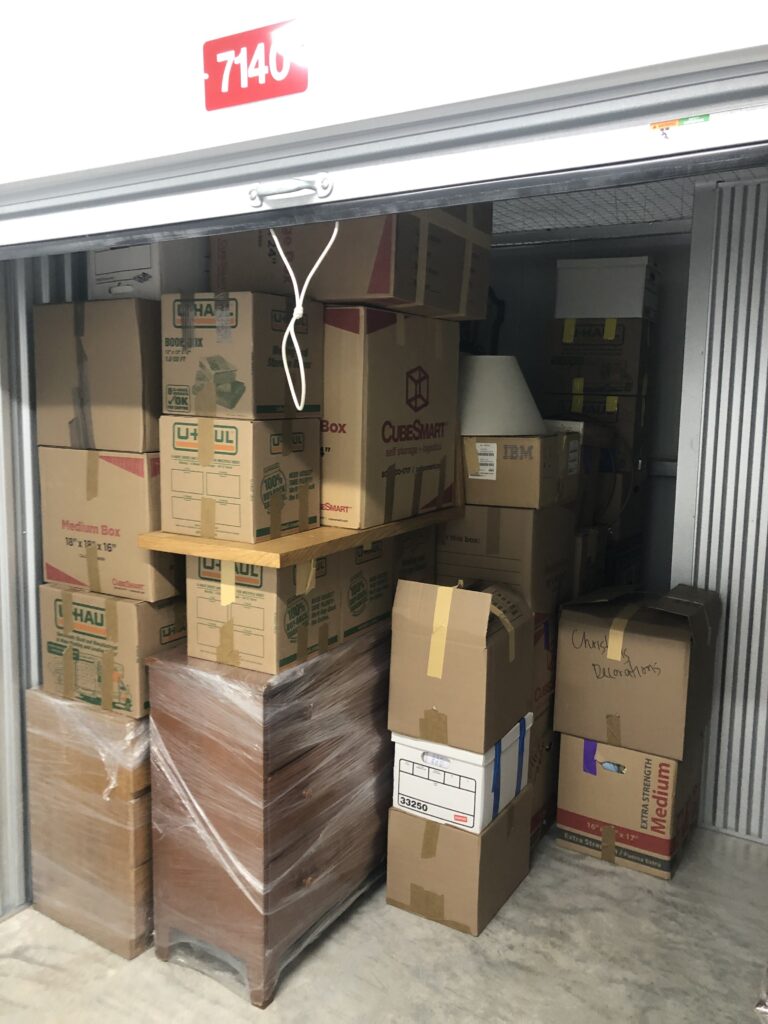 And safely into storage